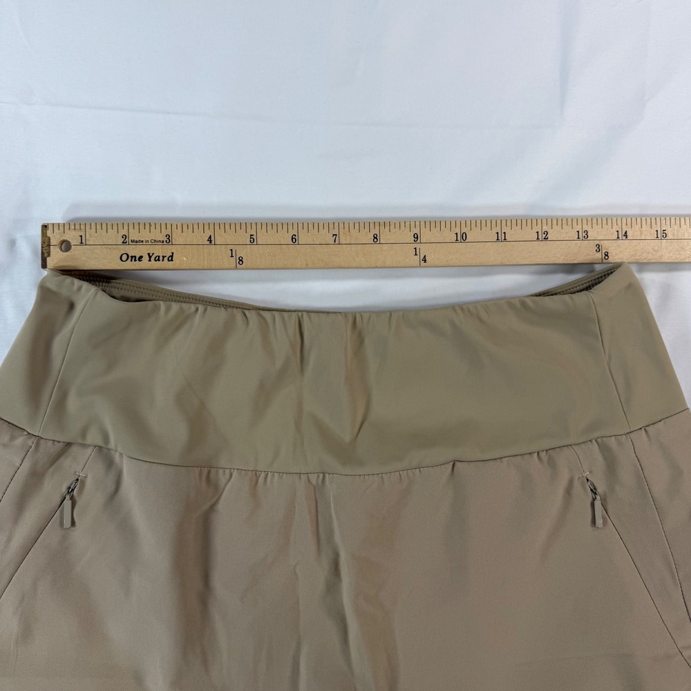 Willit Womens Tan Athletic Skort Size 12 Golf Tennis Hiking Skirt with Pockets - Picture 5 of 6